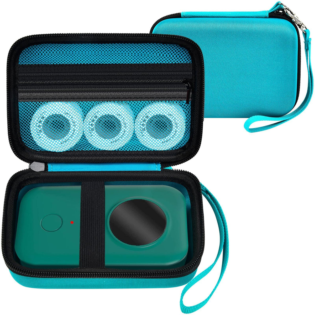 for Phomemo & for NIIMBOT Label Maker Case | ALKOO – Deep Green – protective case product view