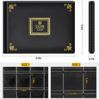 Black coin album dimensions and pocket sizes for small and large coins