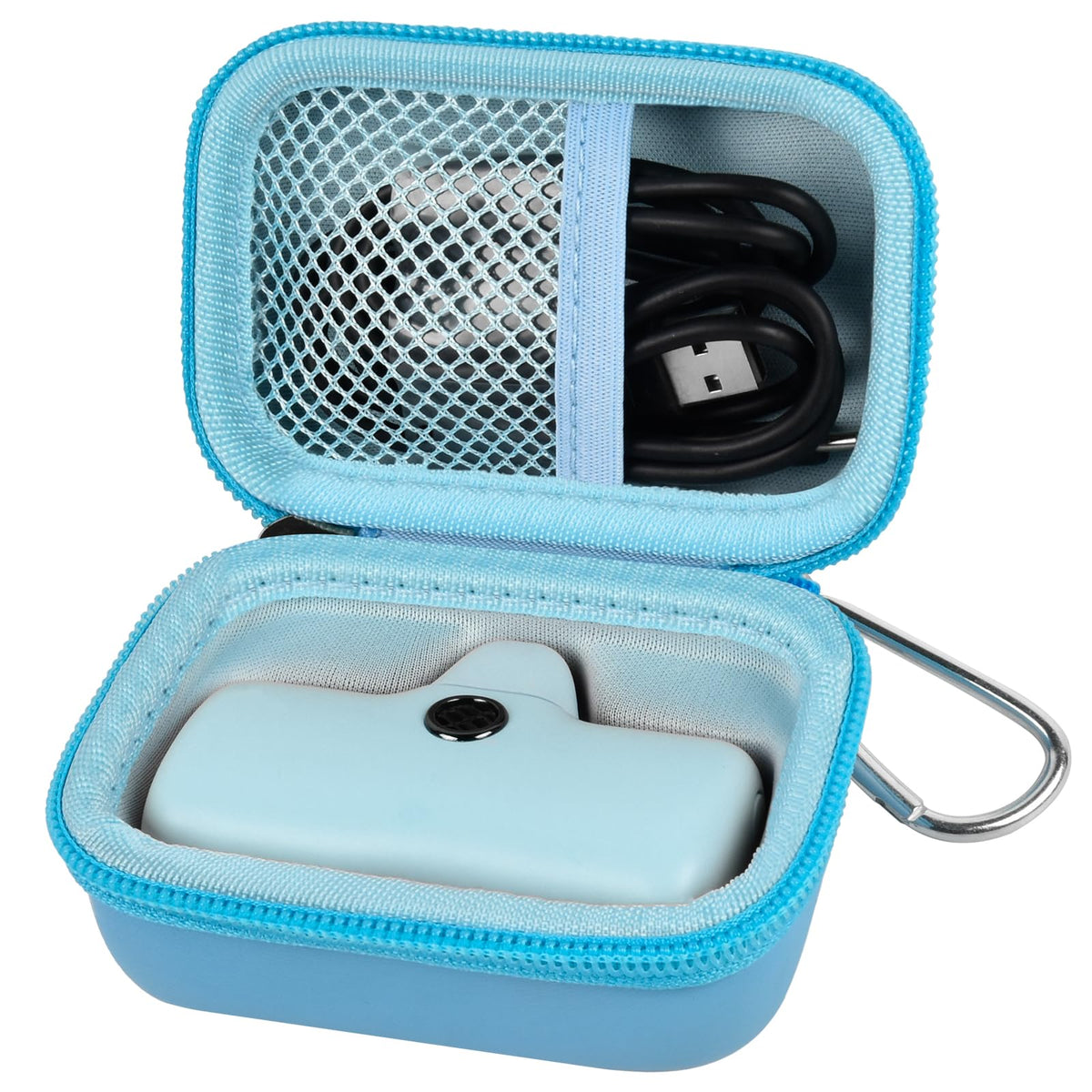 Mini Power Bank Travel Case | ALKOO – Single / Sky Blue – protective case product view