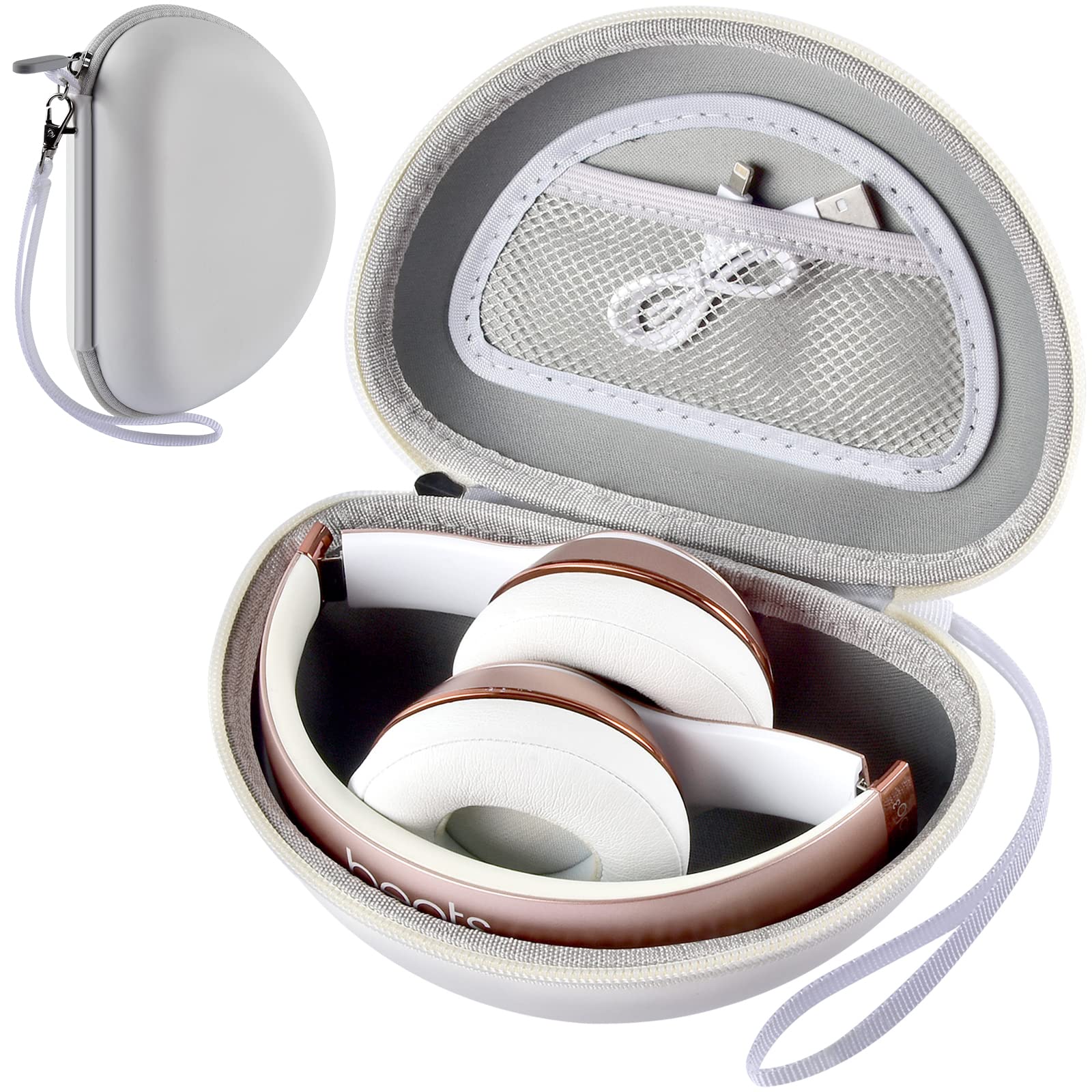 Beats Solo & Studio Headphone Case | ALKOO – White – protective case product view