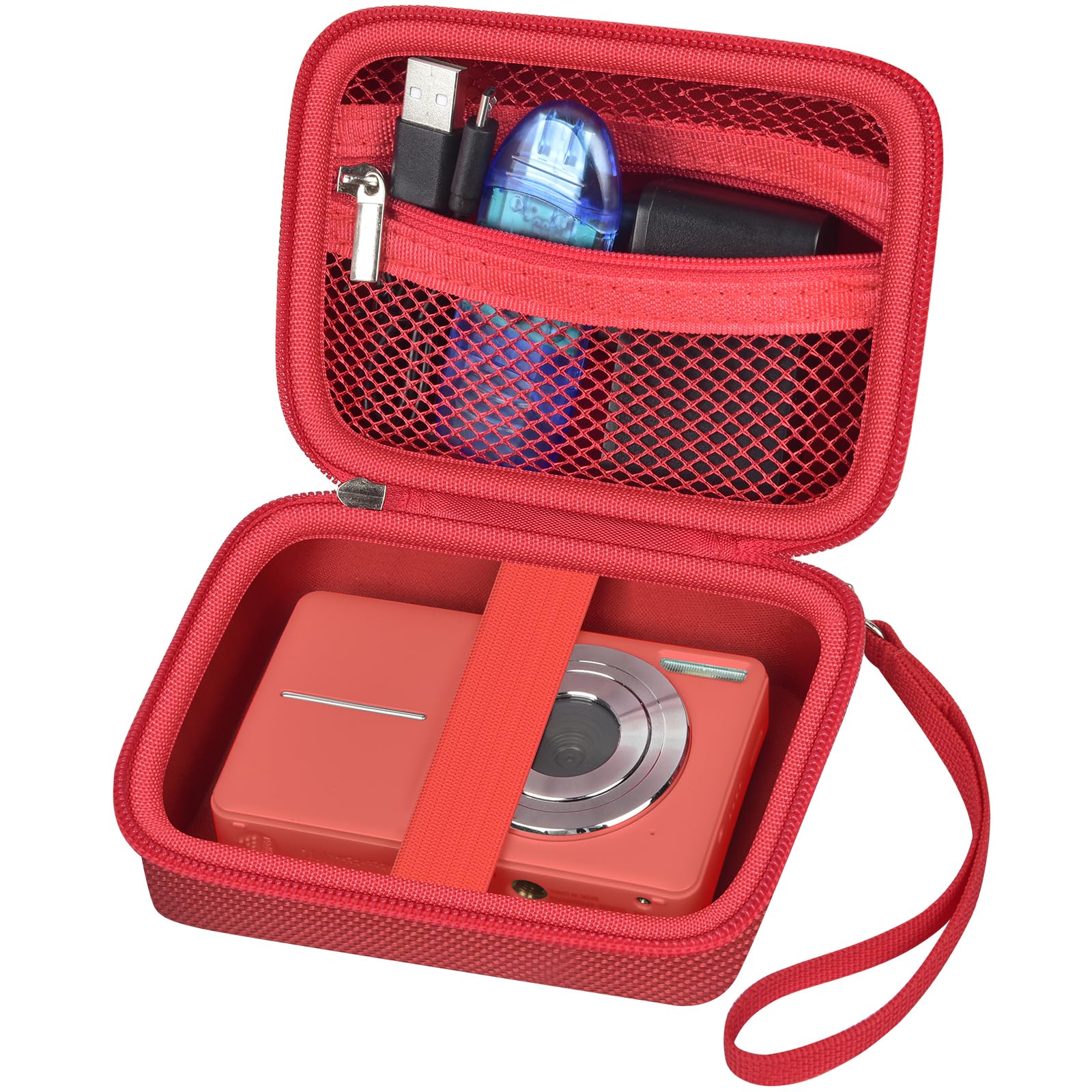 Digital Camera Case for Kodak PIXPRO & More | ALKOO – Red – protective case product view