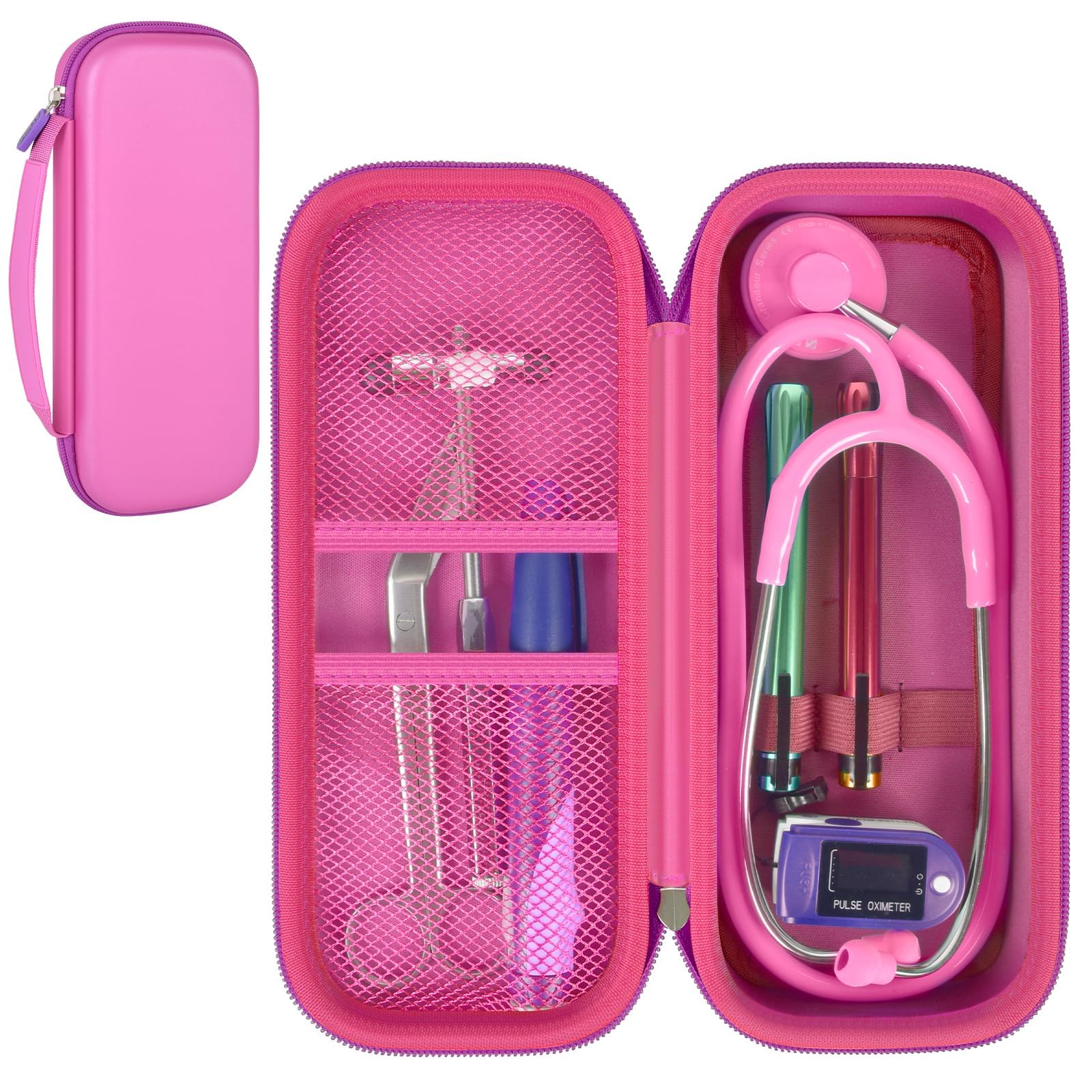 Stethoscope Case for Littmann, MDF & Omron | ALKOO – Light Purple – protective case product view
