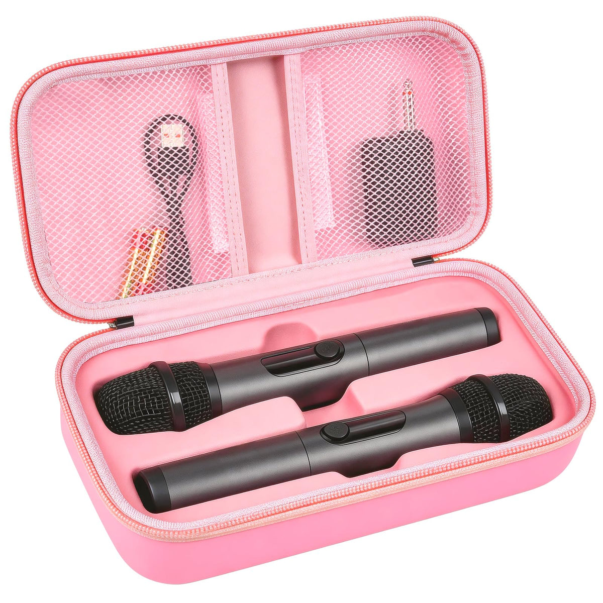 Case for JBL PartyBox Wireless Mic System | ALKOO – Pink – protective case product view