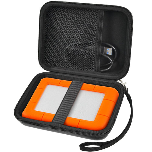 for LaCie Rugged Mini Hard Drive Case | ALKOO – Black – protective case product view