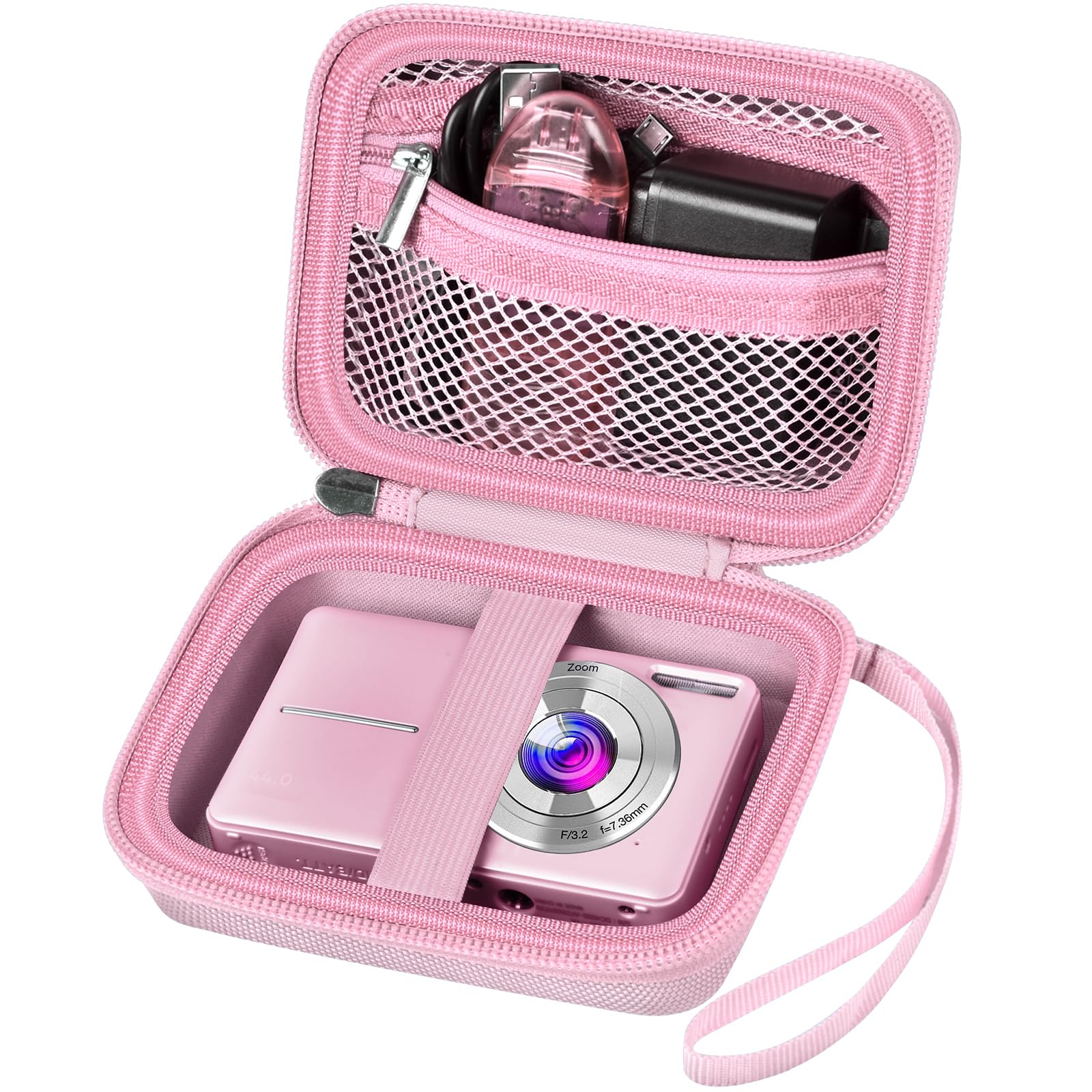 Digital Camera Case for Kodak PIXPRO & More | ALKOO – Pink – protective case product view