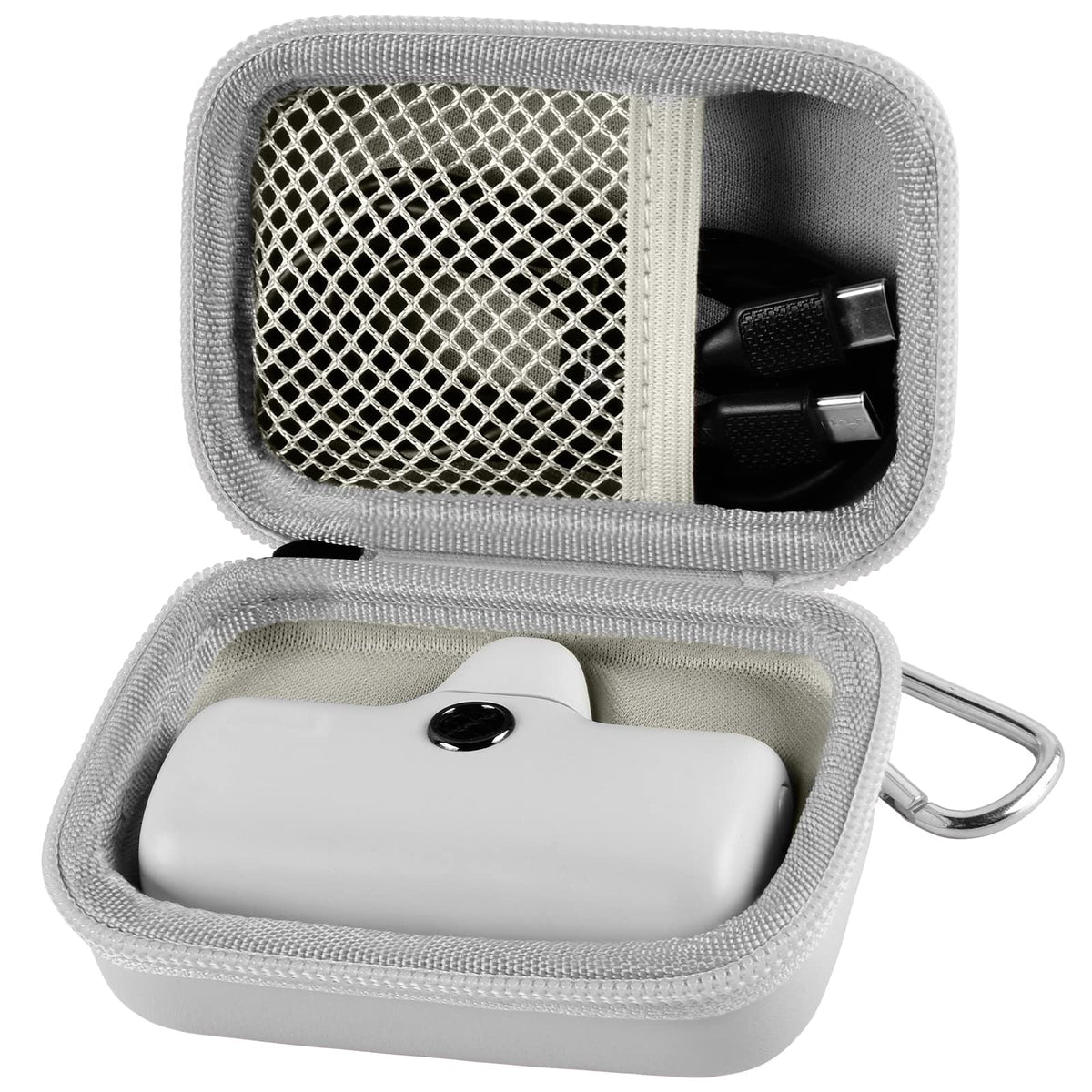 Mini Power Bank Travel Case | ALKOO – Single / White – protective case product view