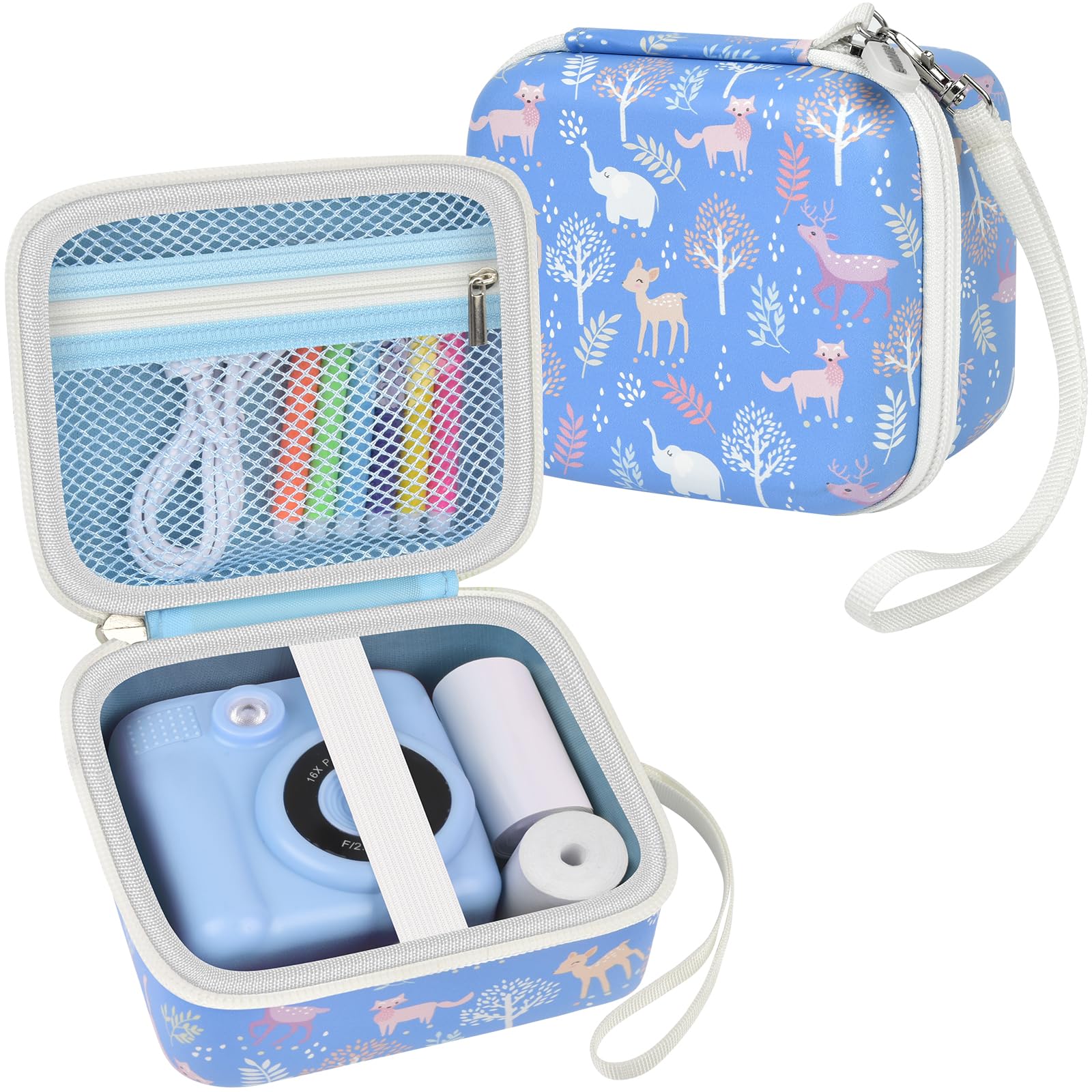 Kids Instant Print Camera Case | ALKOO – Sky Blue – protective case product view