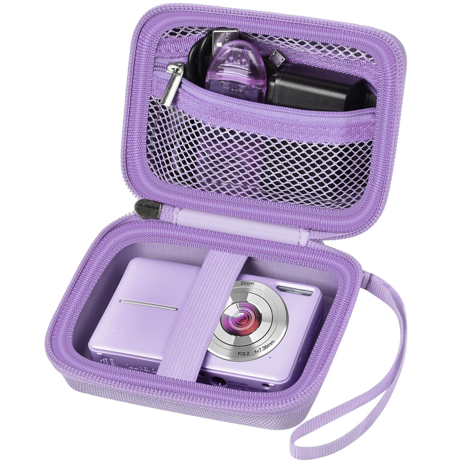 Digital Camera Case for Kodak PIXPRO & More | ALKOO – Purple – protective case product view