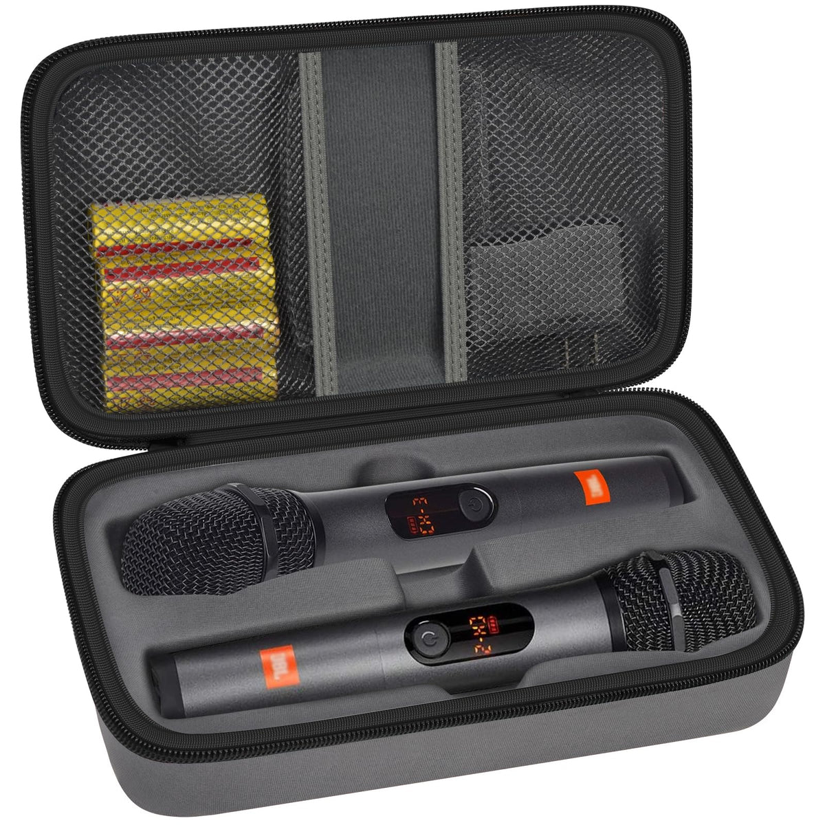 Case for JBL PartyBox Wireless Mic System | ALKOO – Grey – protective case product view