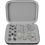 42-Slot Ring & Jewelry Organizer Case | ALKOO – black – protective case product view