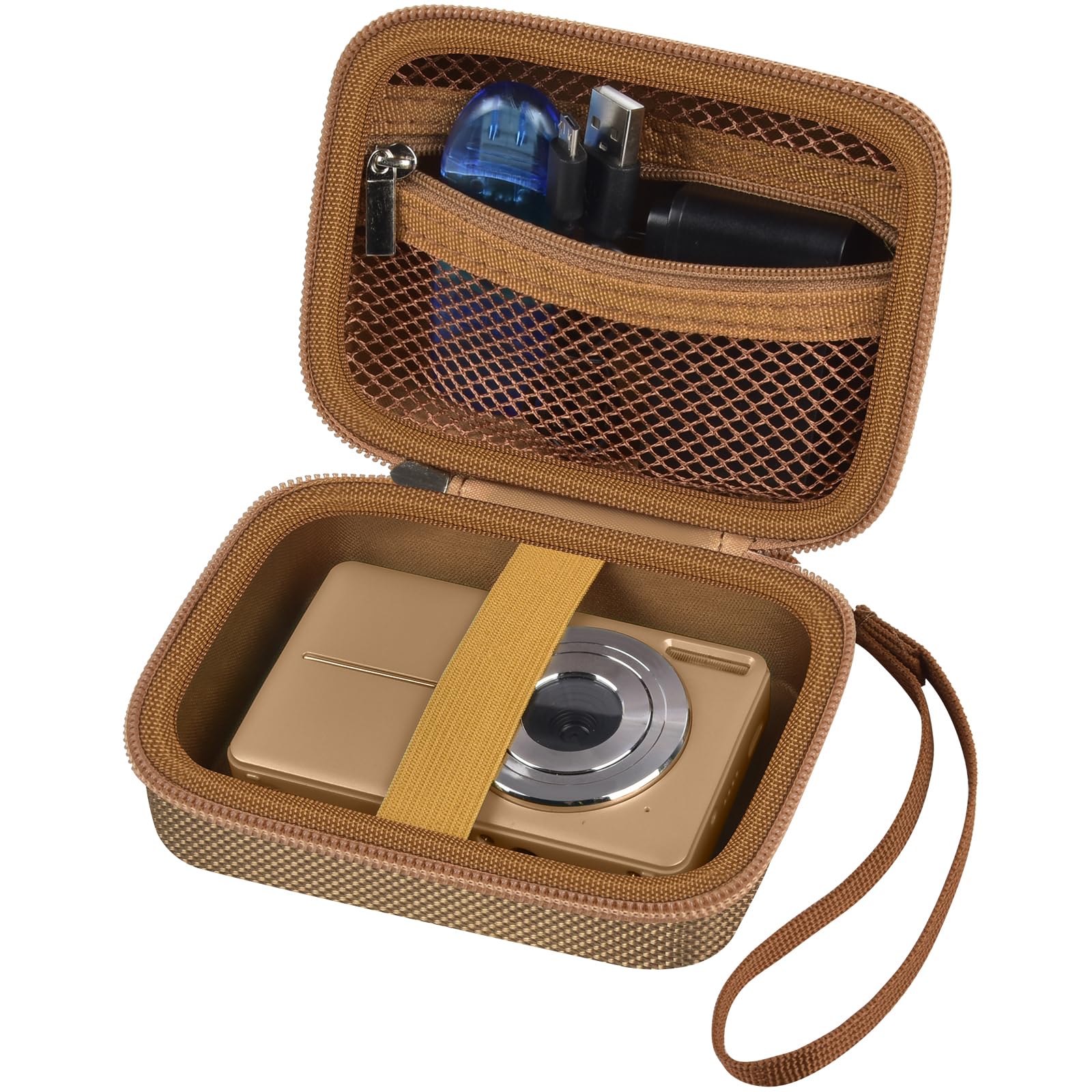 Digital Camera Case for Kodak PIXPRO & More | ALKOO – Dark Brown – protective case product view