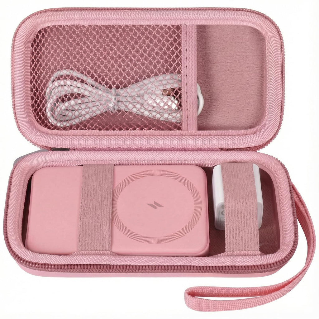 Anker MagSafe Power Bank Travel Case | ALKOO – Medium / Pink – protective case product view