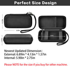 Black power bank case dimensions with divided interior and detachable wrist strap