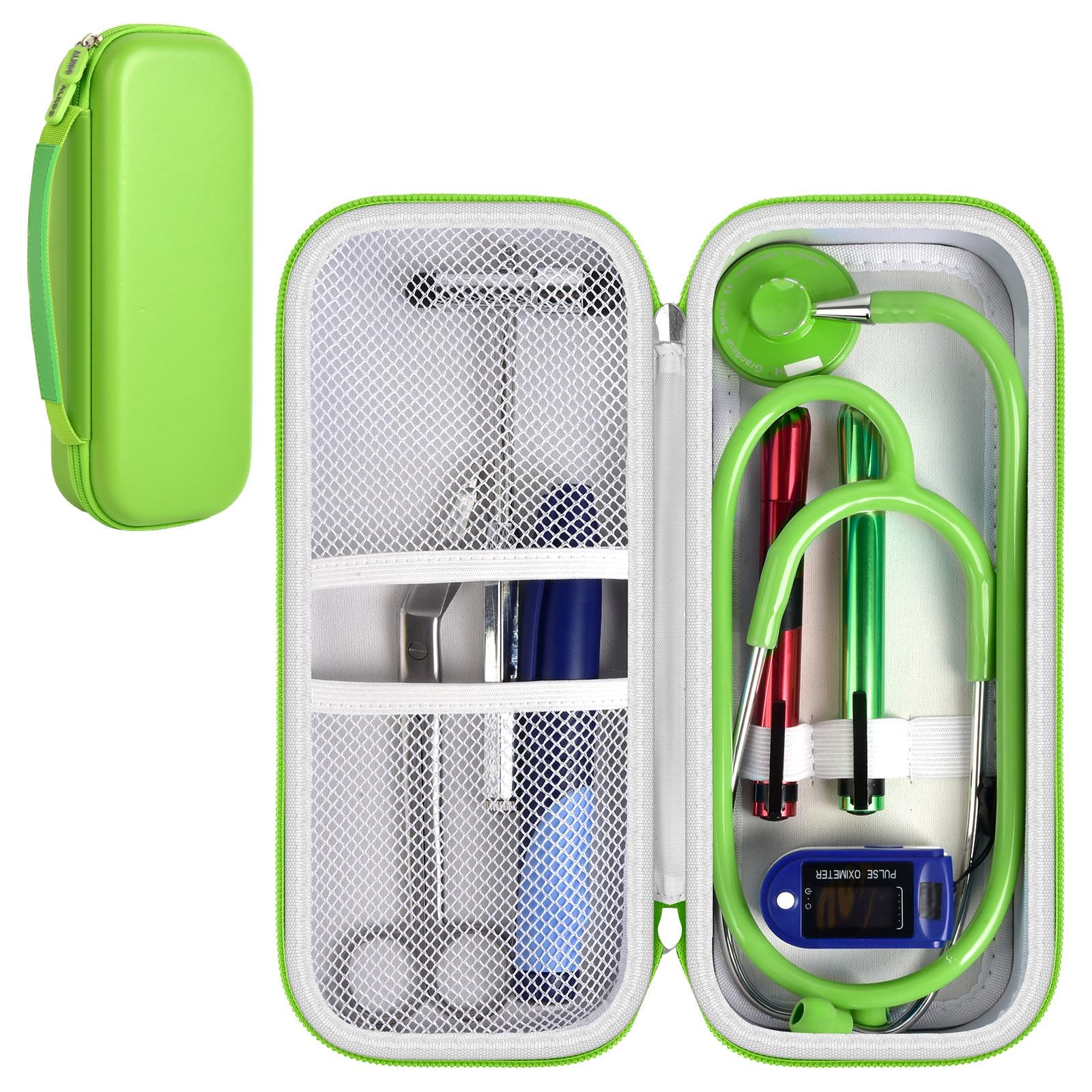 Stethoscope Case for Littmann, MDF & Omron | ALKOO – Light Green – protective case product view