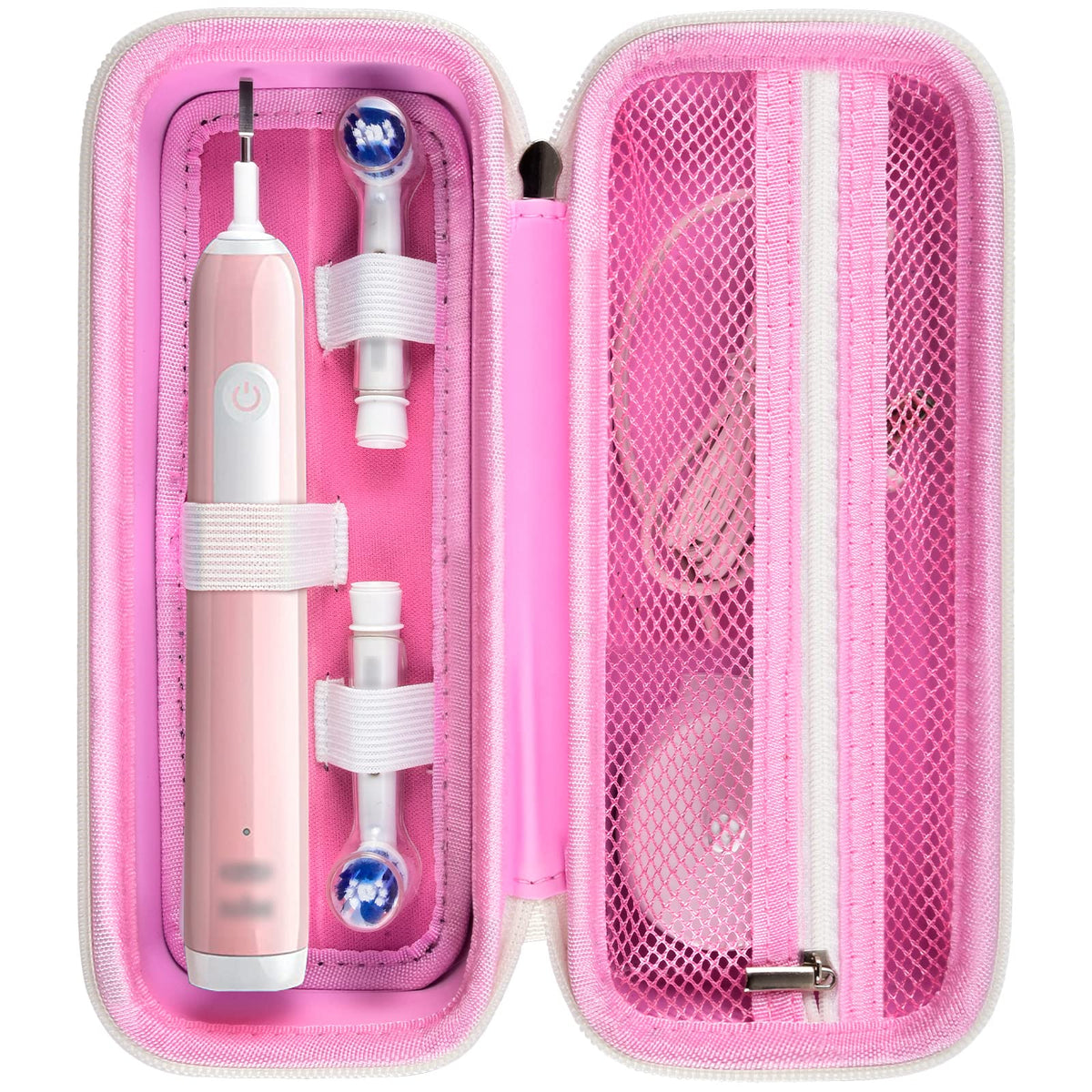 for Oral-B & Sonicare Toothbrush Travel Case – Regular Size / Pink – protective case product view