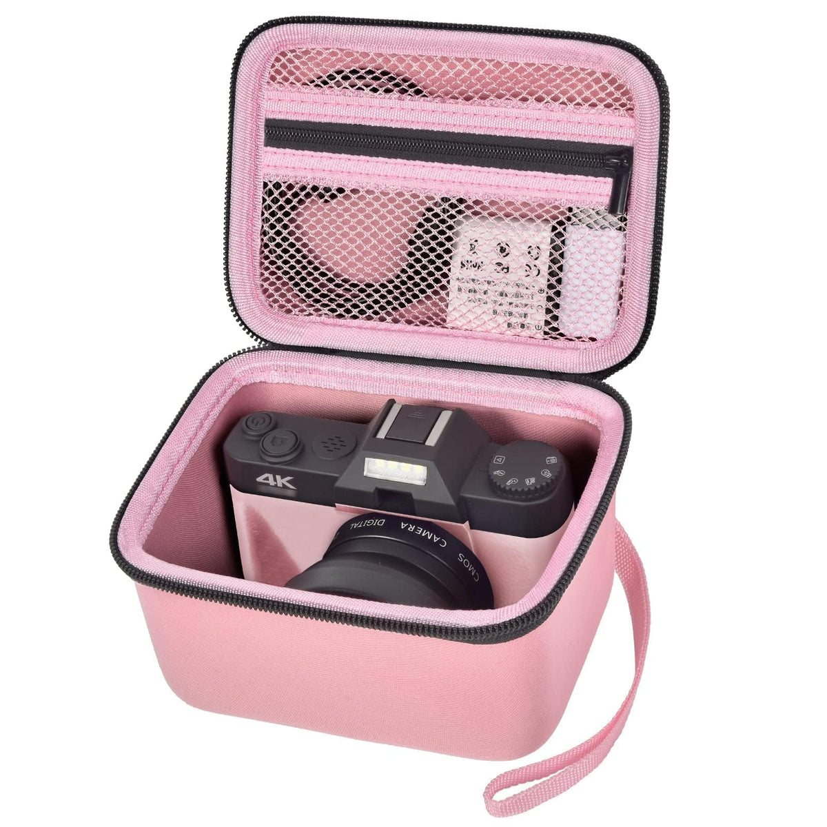 4K Vlogging Camera Travel Case | ALKOO – M / Pink – protective case product view