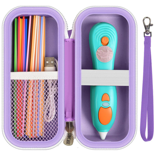 for 3Doodler Start+ 3D Pen Travel Case | ALKOO – Purple – protective case product view