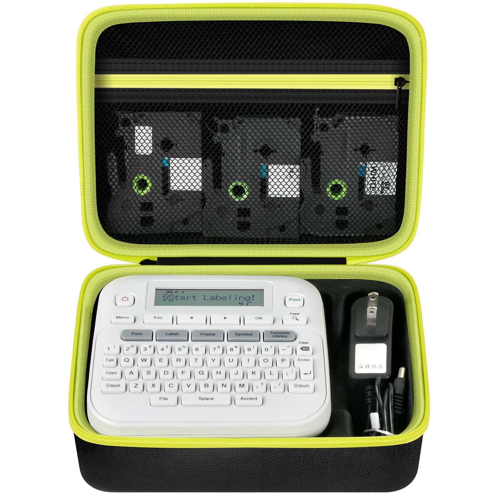 Brother P-Touch PTD220 & D210 Case | ALKOO – Black – protective case product view