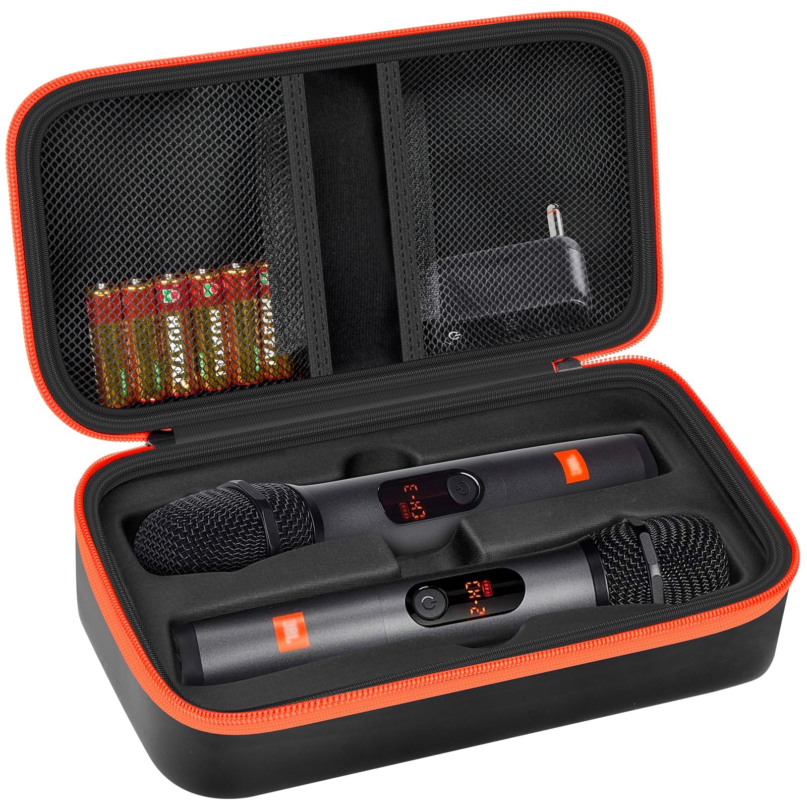 Case for JBL PartyBox Wireless Mic System | ALKOO – Black – protective case product view