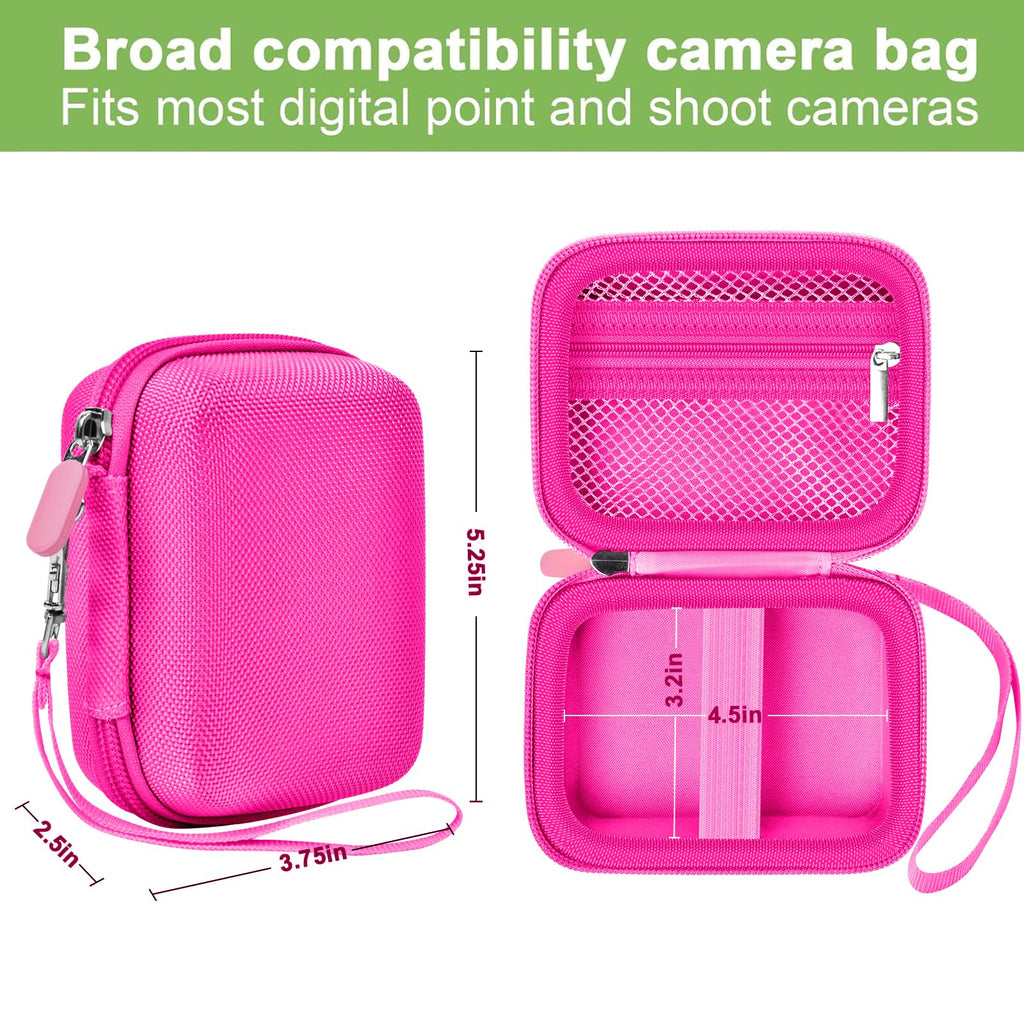 Magenta protective digital camera case compatibility and interior dimensions overview