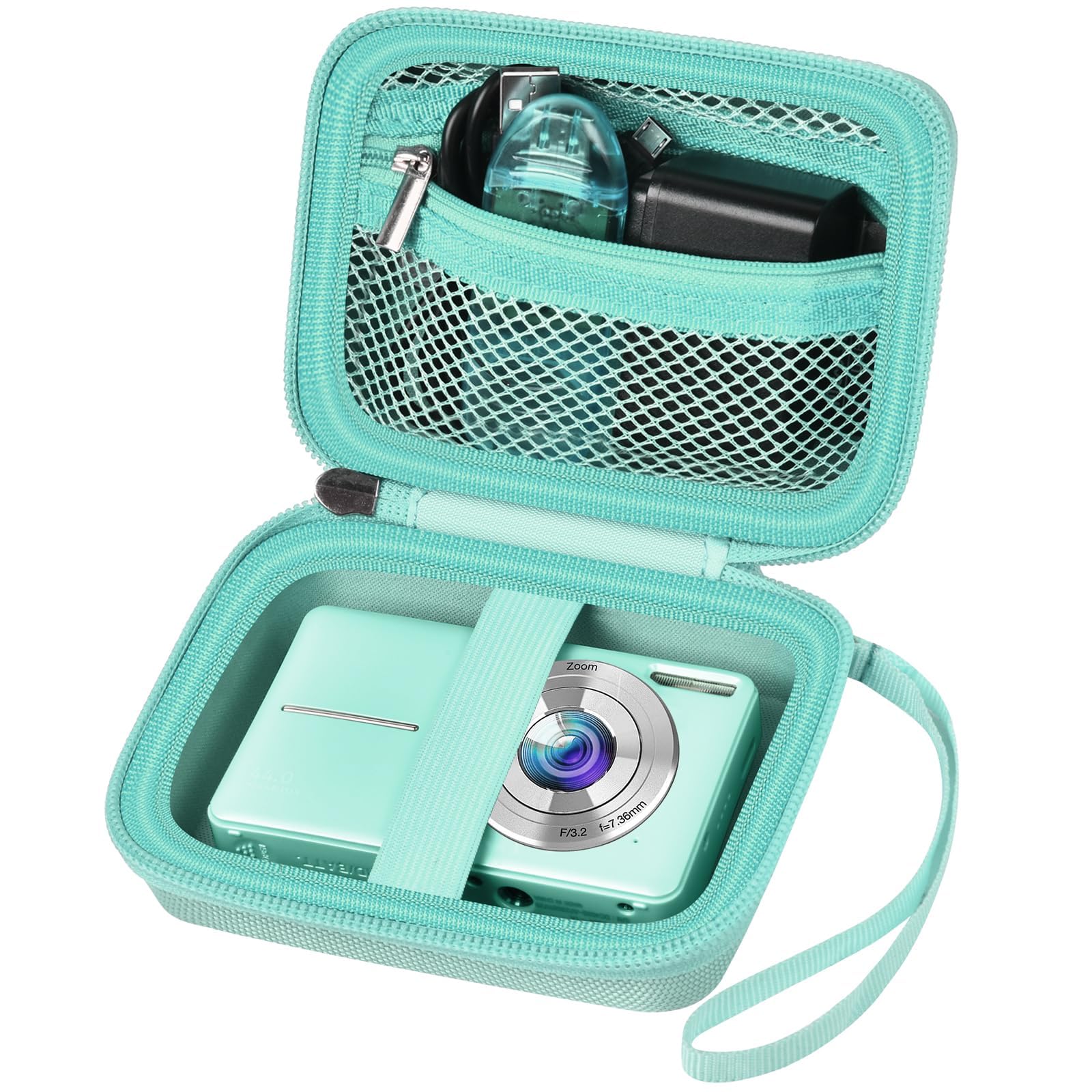 Digital Camera Case for Kodak PIXPRO & More | ALKOO – Green – protective case product view