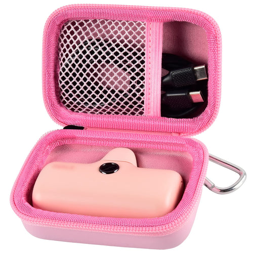Mini Power Bank Travel Case | ALKOO – Single / Pink – protective case product view