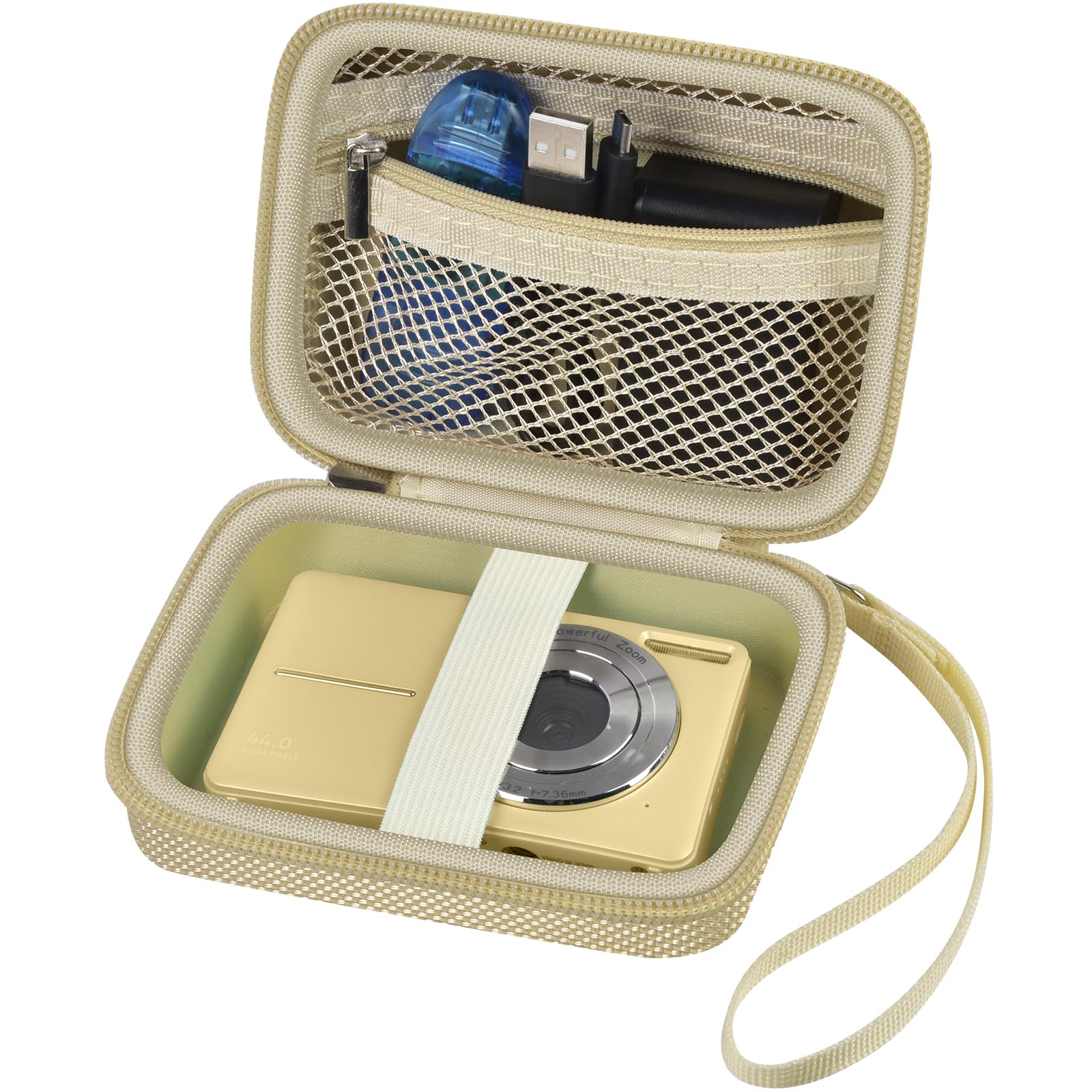 Digital Camera Case for Kodak PIXPRO & More | ALKOO – Light Brown – protective case product view