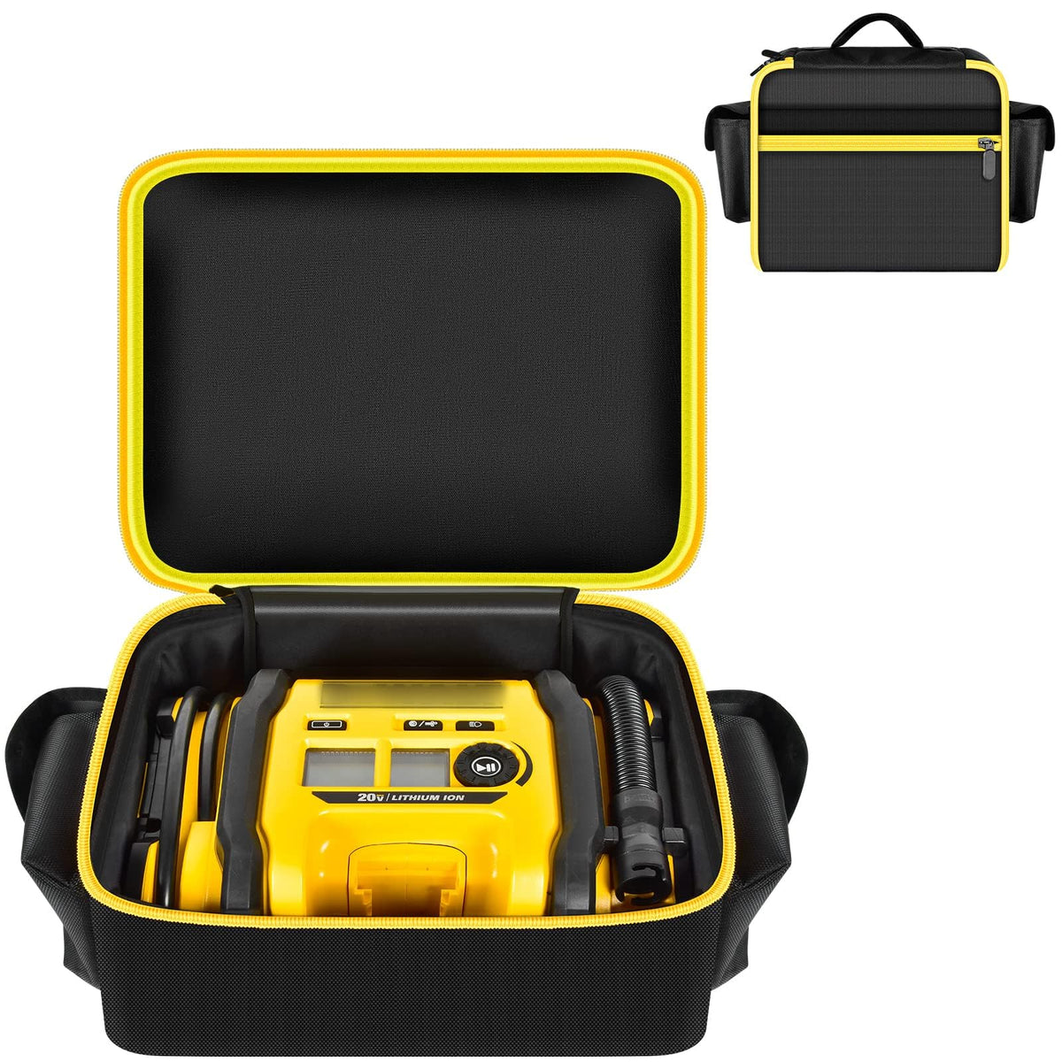 for DEWALT DCC020IB Air Compressor Bag | ALKOO – Black – protective case product view