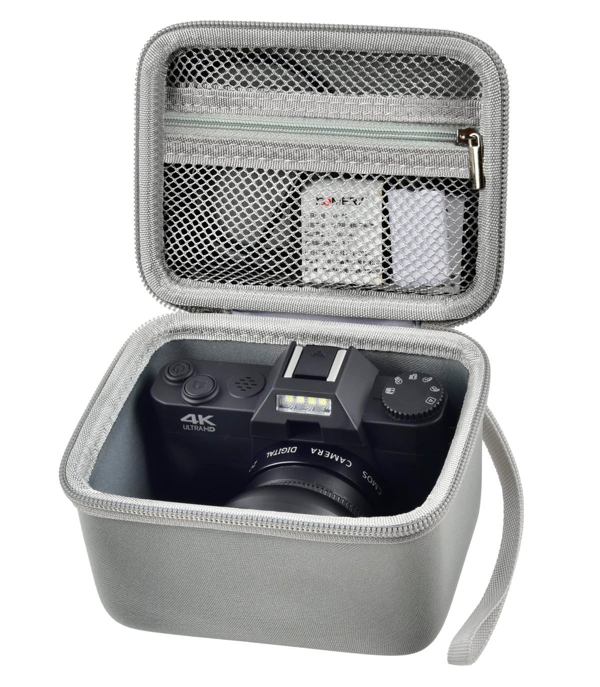 4K Vlogging Camera Travel Case | ALKOO – M / Grey – protective case product view